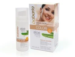 Babaria Crema Facial Aloe Color SPF15