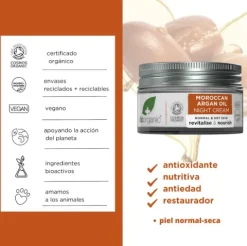 Dr. Organic Crema de Noche de Argán