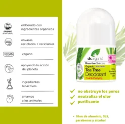 Dr. Organic Desodorante de Árbol de Té