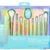 ECOTOOLS SET 9 BROCHAS + ESPONJA APLICADORA- WAKEUP + MAKEUP FULL FACE COLLECTION