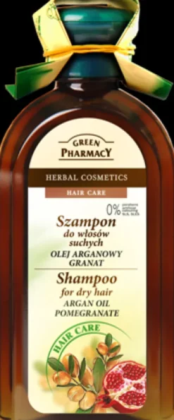 Green Pharmacy Champú Cabello Seco Aceite de Argán y Granada