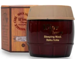 Holika - Mascarilla Vinoterapia para dormir - Vino Tinto