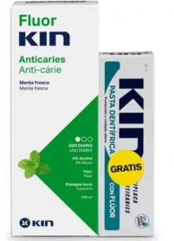 Kin Fluorkin Enjuague Menta 500 ml + Pasta Dental 50 ml